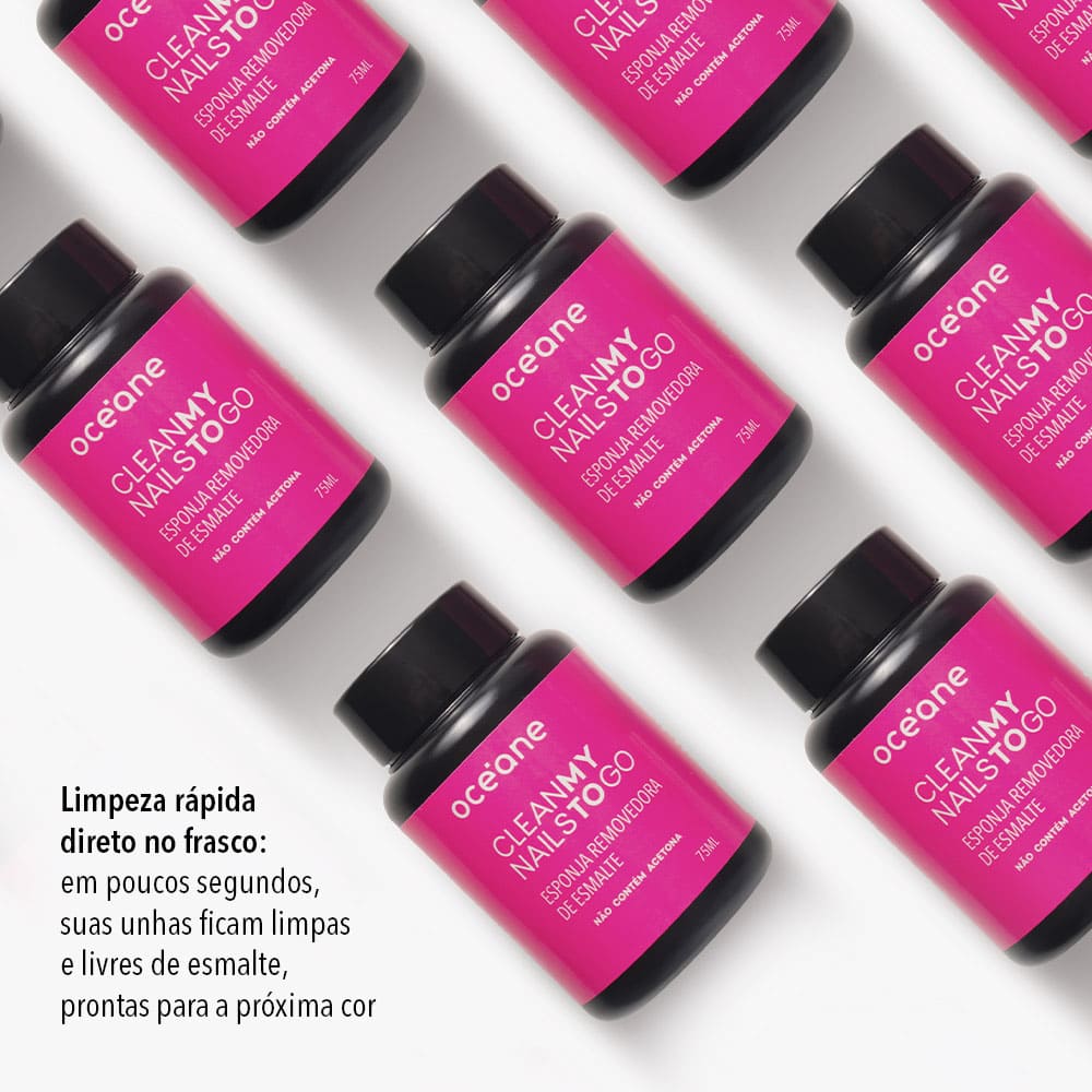Esponja Removedora de Esmalte Clean My Nails To Go Oceane 75ml