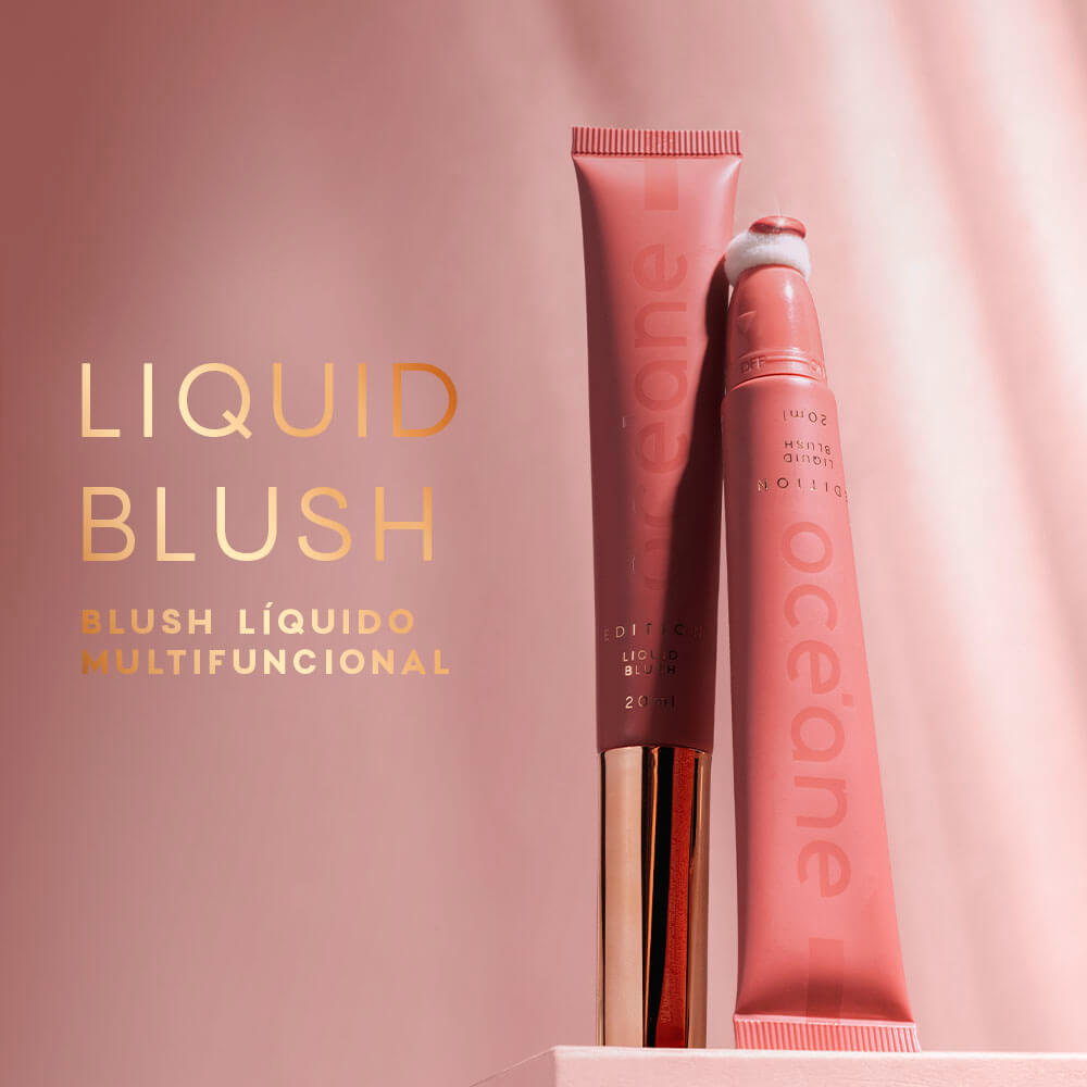 Blush Líquido Glossy Edition Oceane 20ml Cor Rose Pink