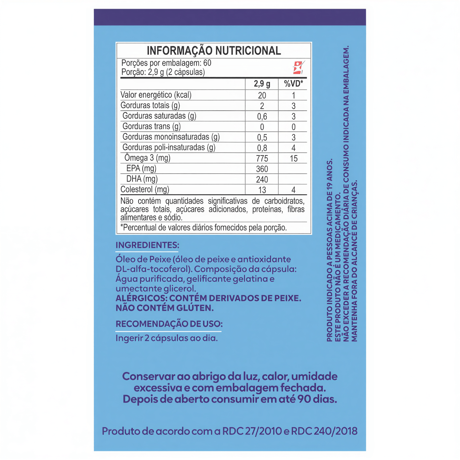 Ômega 3 Ultra Purificado EPA DHA Maltta Nutrition 1000mg 120 Cápsulas