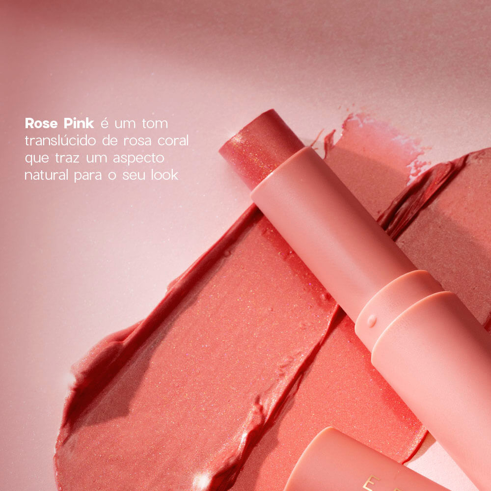 Bálsamo Labial Soft Kiss Glossy Cor Rose Pink