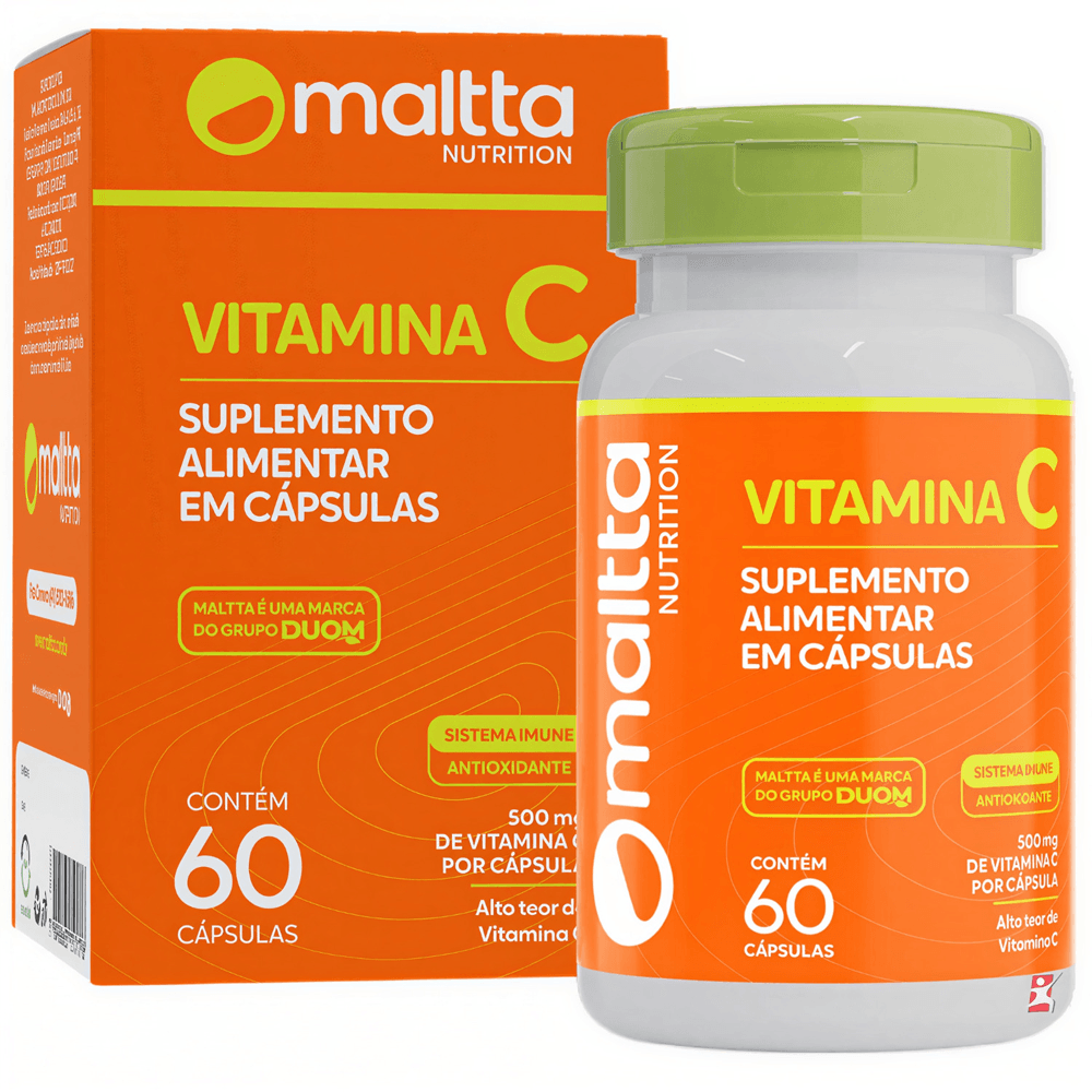 Vitamina C Maltta Nutrition 500mg 60 Cápsulas