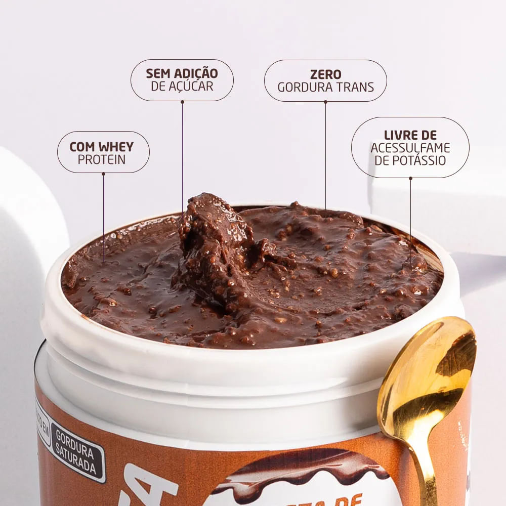 Pasta de Amendoim Com Whey Nutrata Brownie 600g