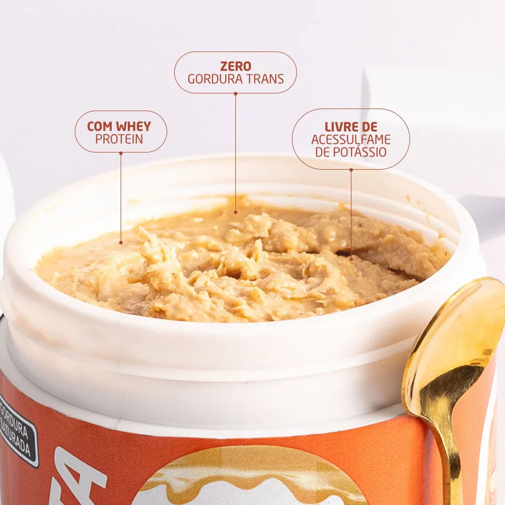Pasta de Amendoim com Whey Nutrata Paçoca 600g
