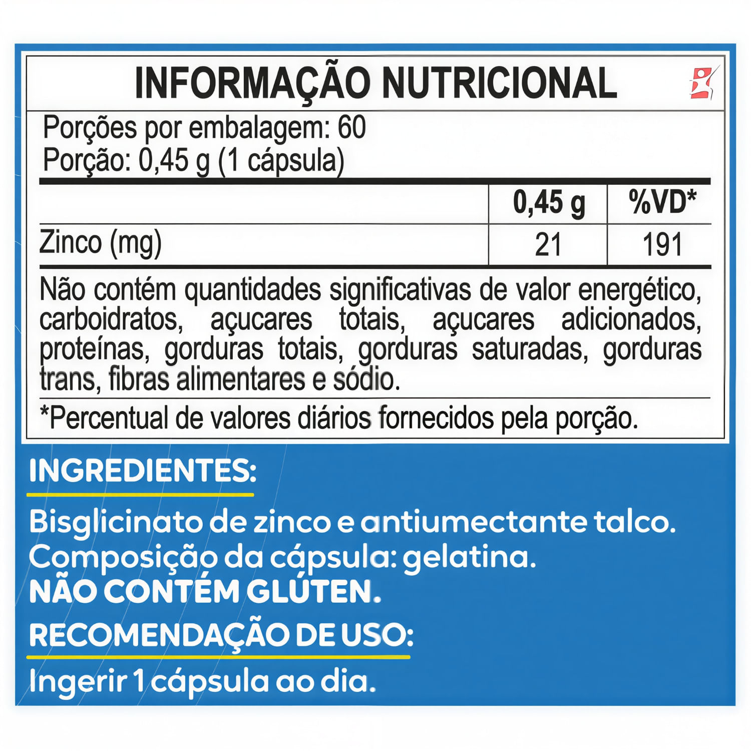Zinco Quelato Maltta Nutrition 60 Cápsulas