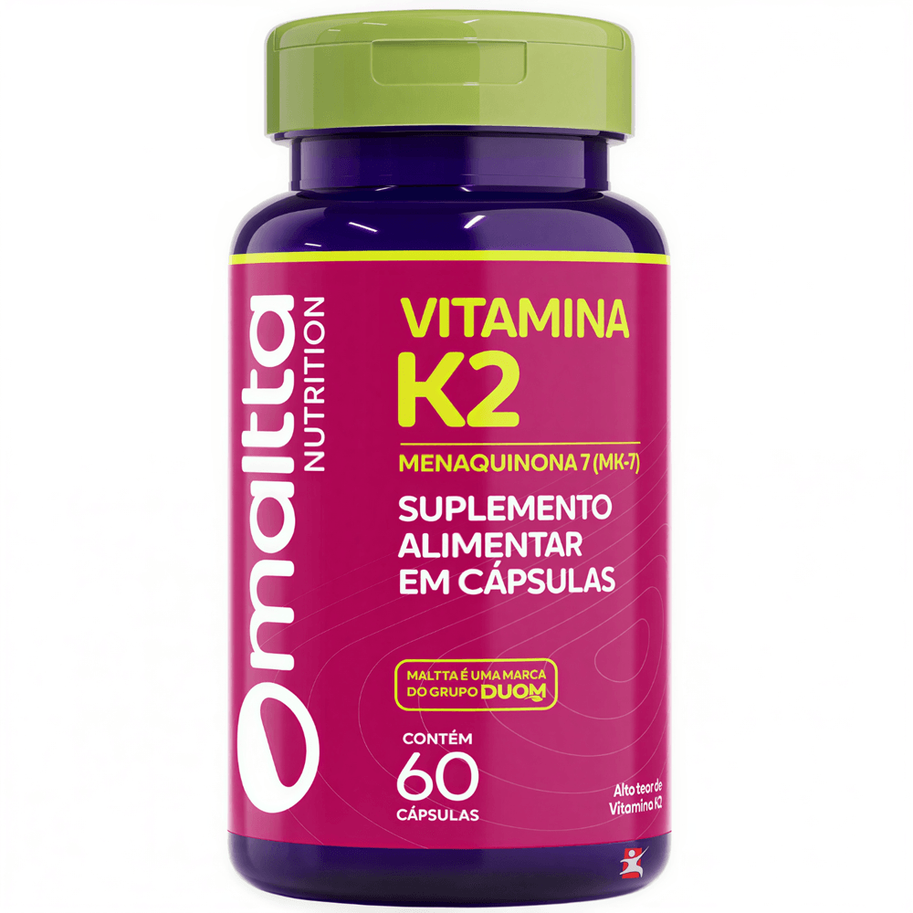 Vitamina K2 Menaquinona-7 MK-7 Maltta Nutrition 60 Cápsulas