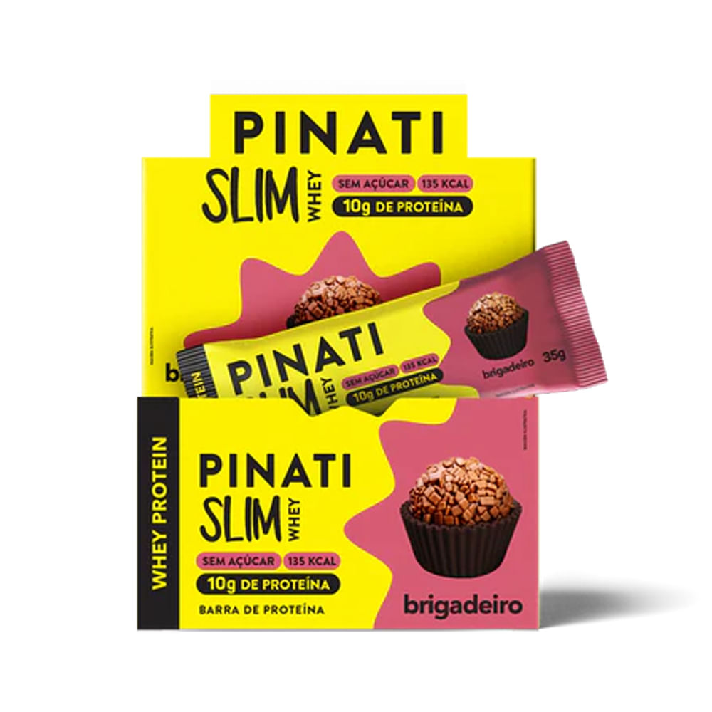 Slim Whey Brigadeiro 35g Pinati 16 Unidades