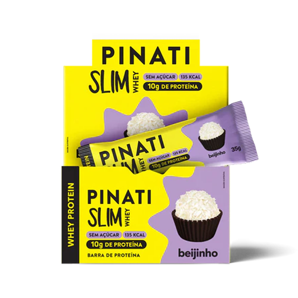 Slim Whey Beijinho 35g Pinati 16 Unidades