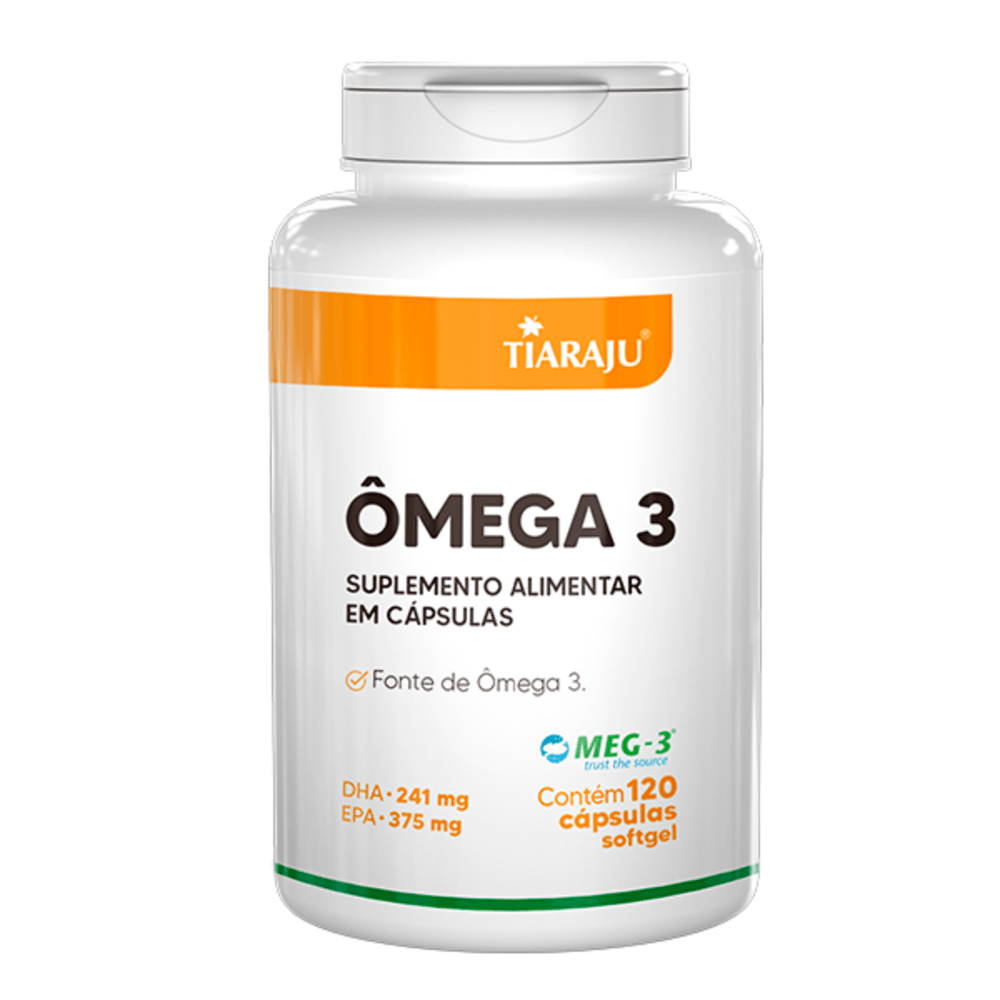 Ômega 3 Tiaraju 120 Cápsulas Softgel