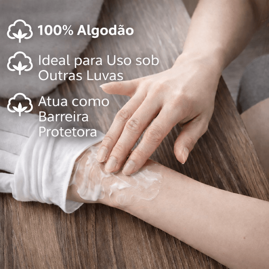 Luva de Algodão Alergoshop Tamanho G