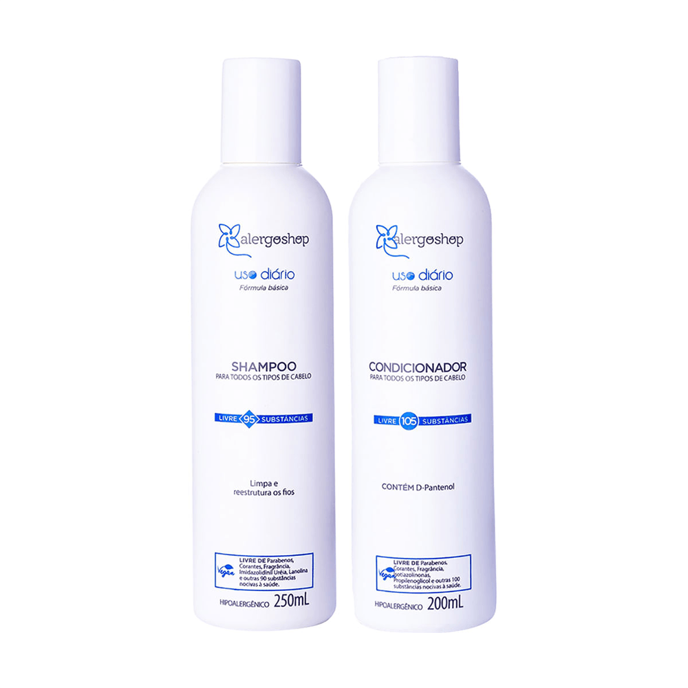 Kit Uso Diário Alergoshop Shampoo 250ml + Condicionador 200ml