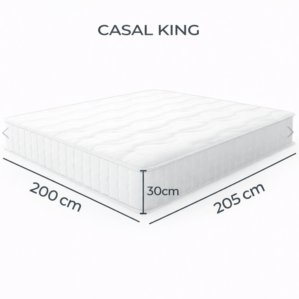 Capa para Colchão de Casal Antiácaro Super Soft Alergoshop Casal King 30cm