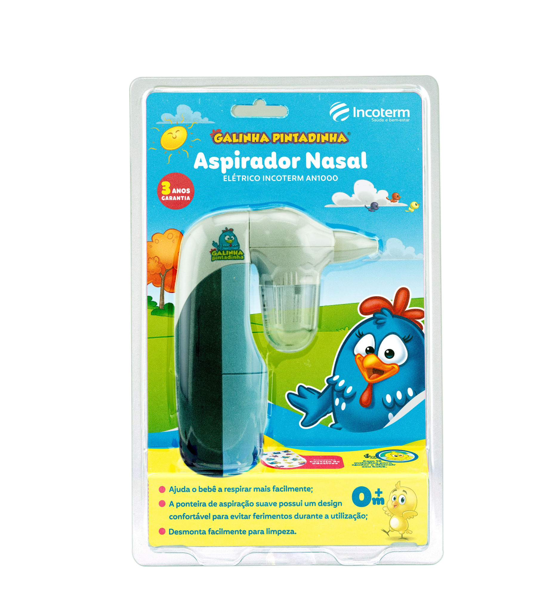 Aspirador Nasal Elétrico Incoterm Galinha Pintadinha