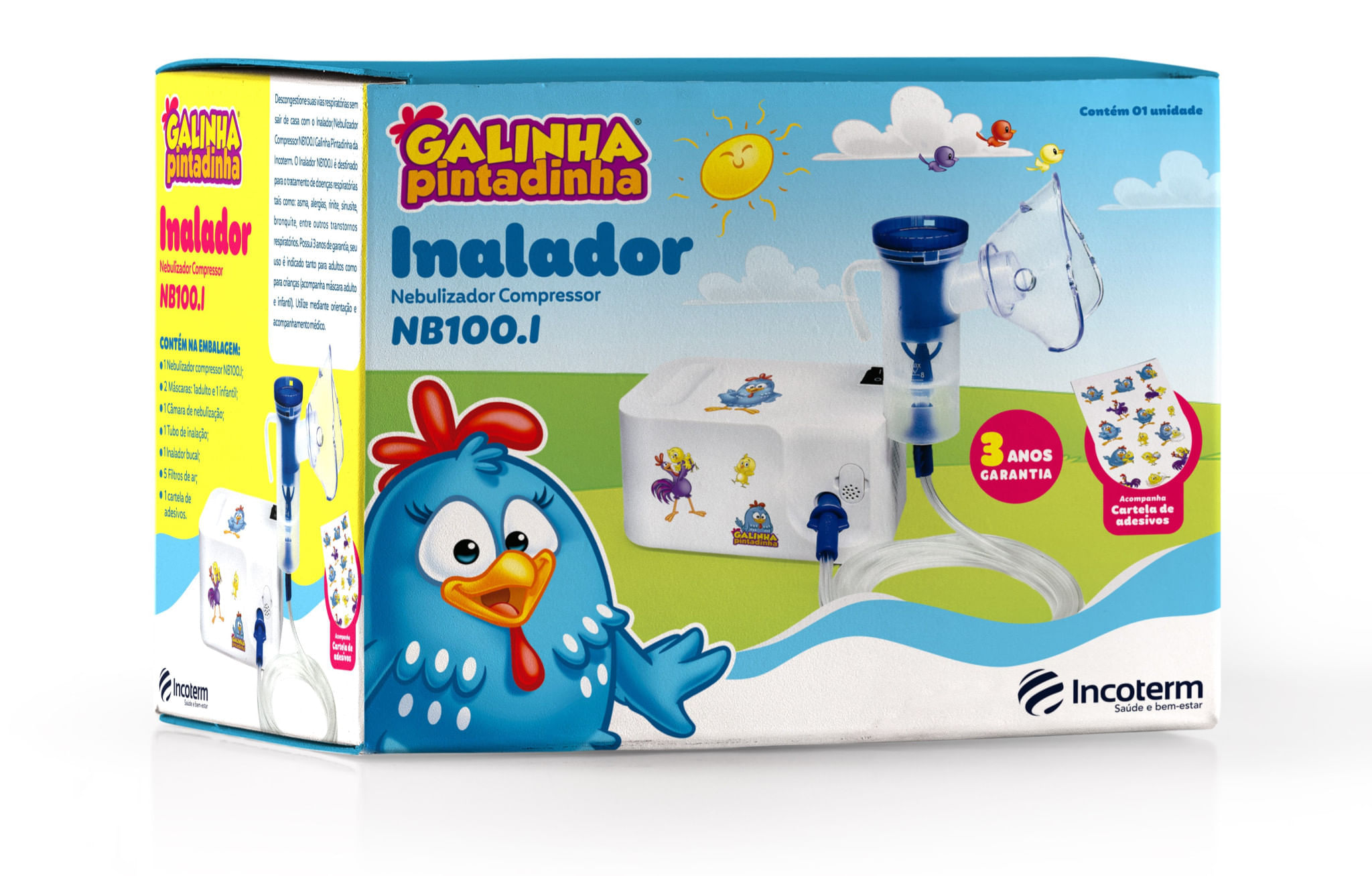 Inalador Nebulizador Galinha Pintadinha Incoterm Bivolt