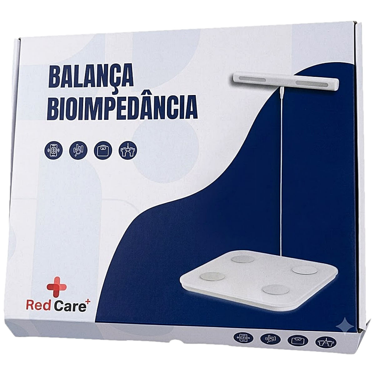 Balança Red Care Digital Bioimpedância Medidor IMC Bluetooth
