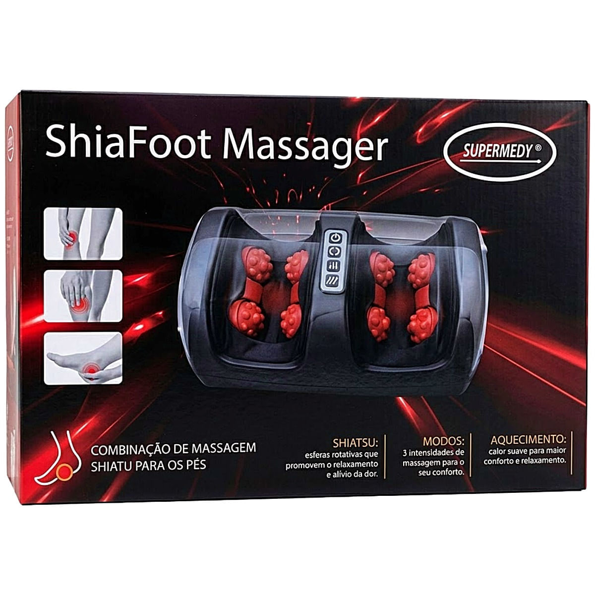 Massageador Para Os Pés Shiafoot Massager Bivolt