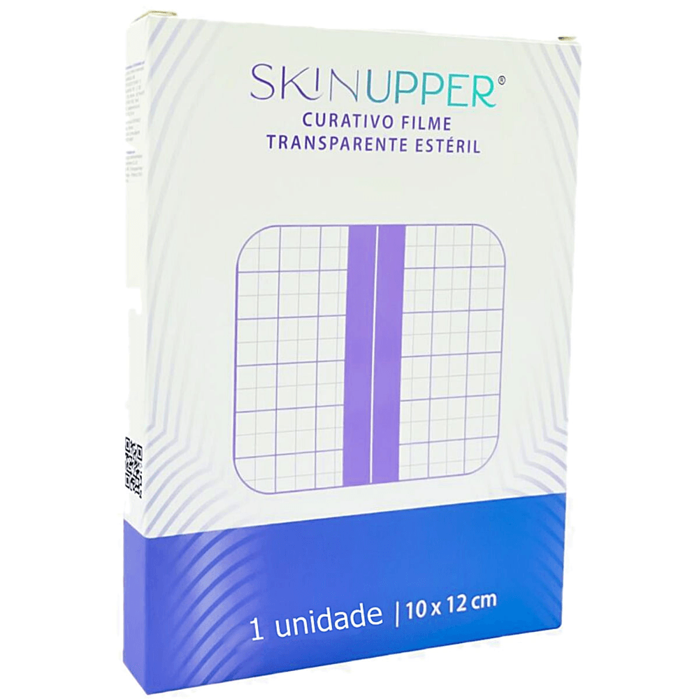 Curativo Filme Transparente Skinupper Estéril Sem Fenestra 10x12cm Unidade