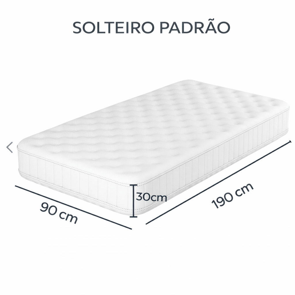 Capa Antiácaro Super Soft Alergoshop Solteiro Padrão 30cm