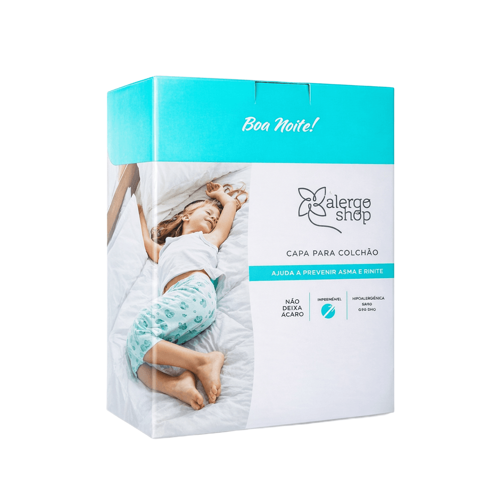 Capa Antiácaro Super Soft Alergoshop Solteiro Padrão 30cm