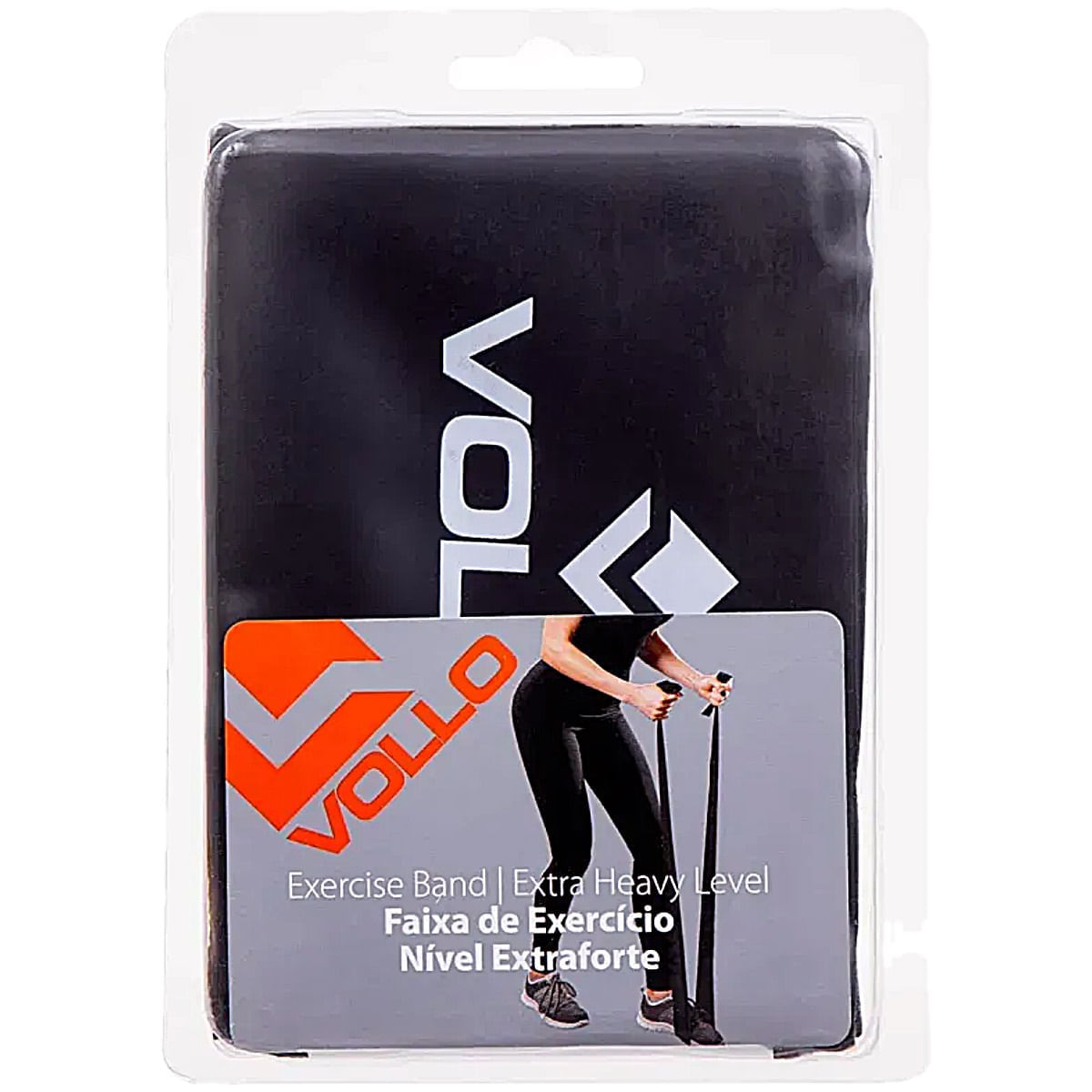 Faixa Elástica Nível ExtraForte Vollo 120cmx15cm 0,70mm Unidade
