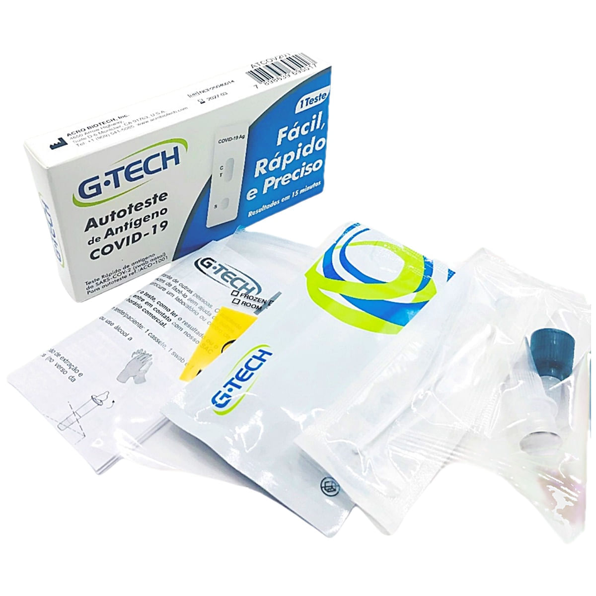 Autoteste de Antígeno COVID-19 G-Tech Swab Nasal Unidade