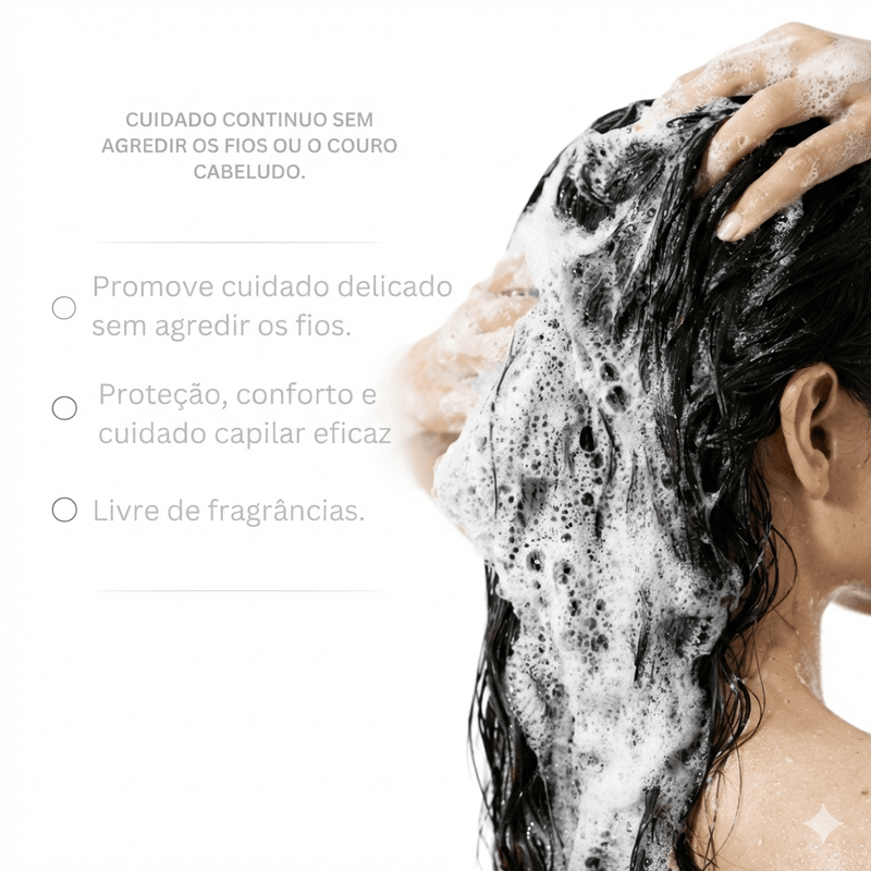 Shampoo Limpeza Suave Hipoalergênico Uso Diário Alergoshop 250ml 3 Unidades