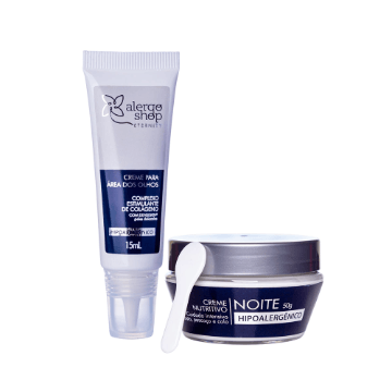 Kit Eternity Alergoshop Creme Nutritivo Facial Noturno 50g + Creme Para Área Dos Olhos 15ml