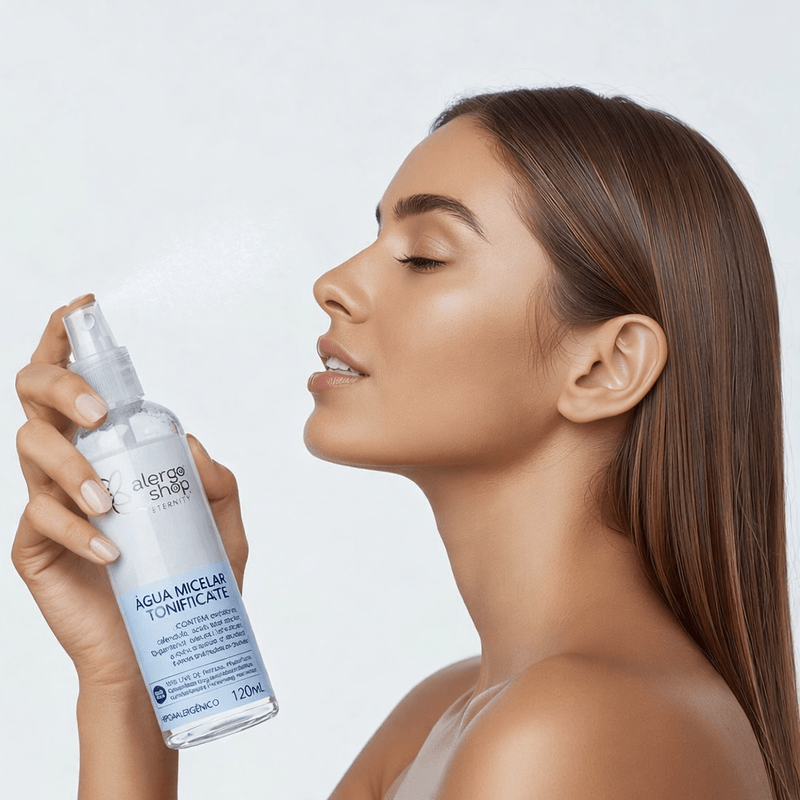 Kit Limpeza Facial Eternity Alergoshop Sabonete Facial 75g + Água Micelar 120ml