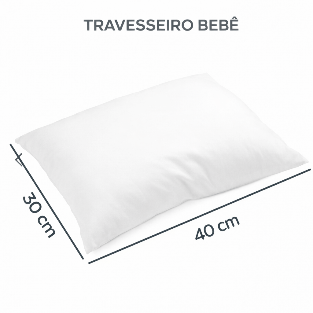 Capa Antiácaro Super Soft Para Travesseiros de Bebê Alergoshop 30cm x 40cm