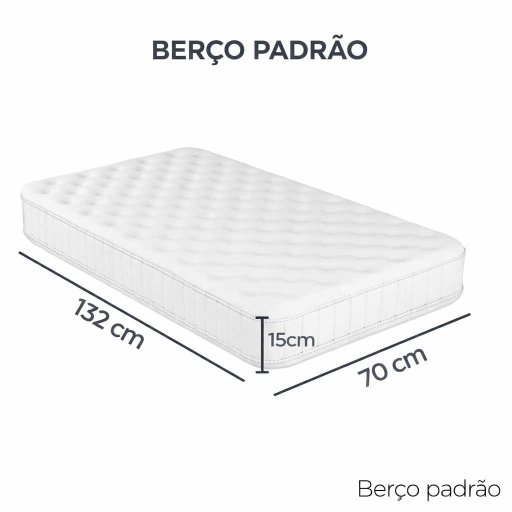 Protetor para Colchão de Berço em PVC Alergoshop Berço Padrão