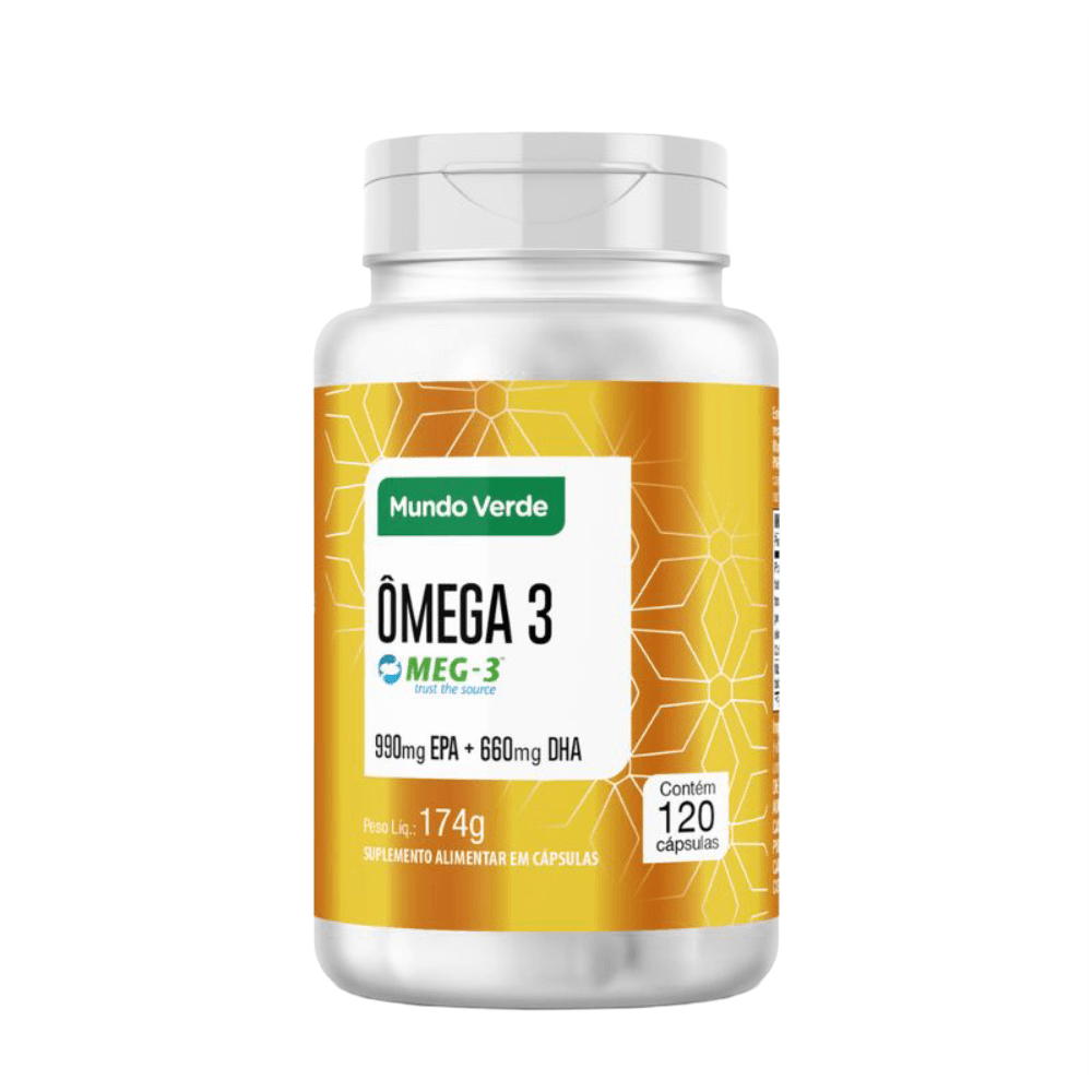 Ômega 3 Epa 990mg Dha 660mg Mundo Verde 120 Cápsulas