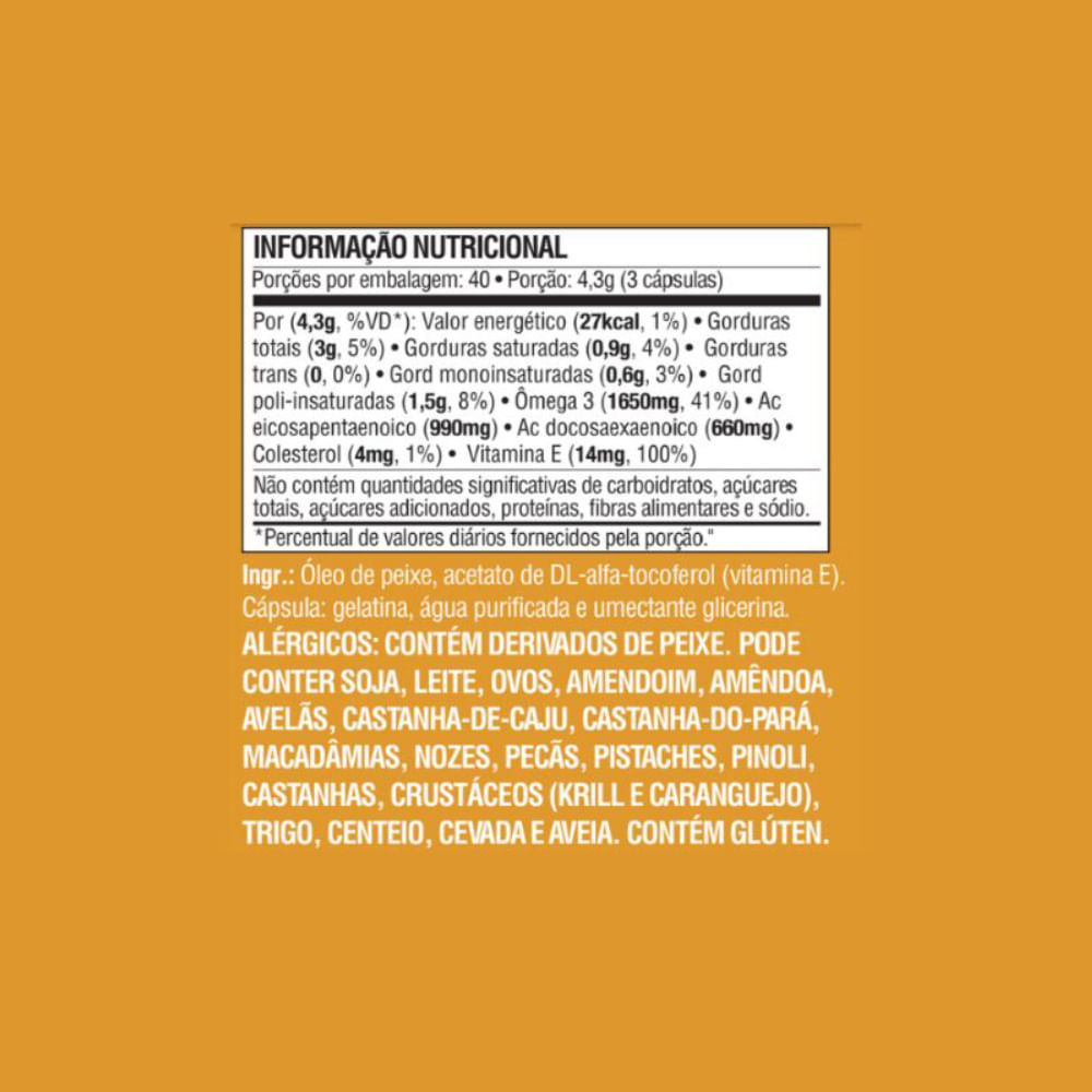 Ômega 3 EPA 990mg DHA 660mg Mundo Verde 120 Cápsulas