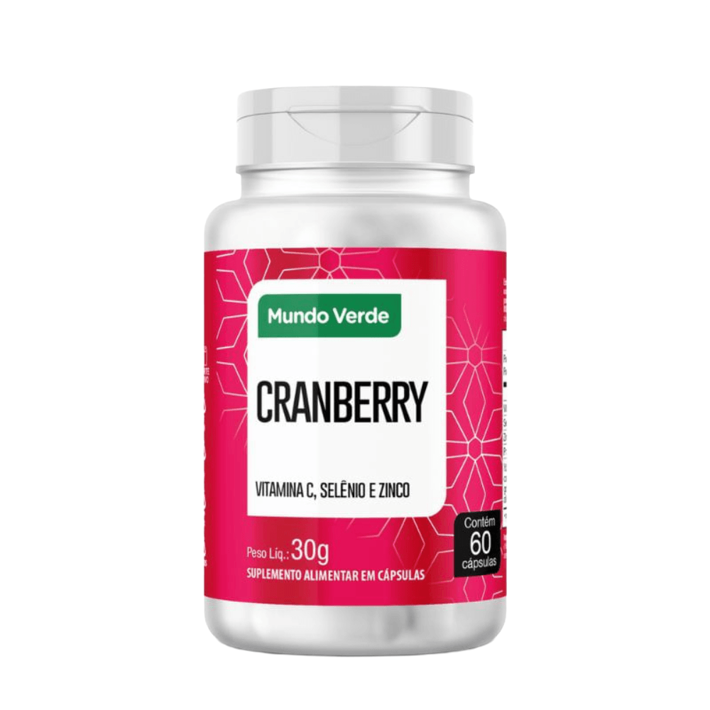 Suplemento Alimentar Cranberry  Mundo Verde 60 Cápsulas