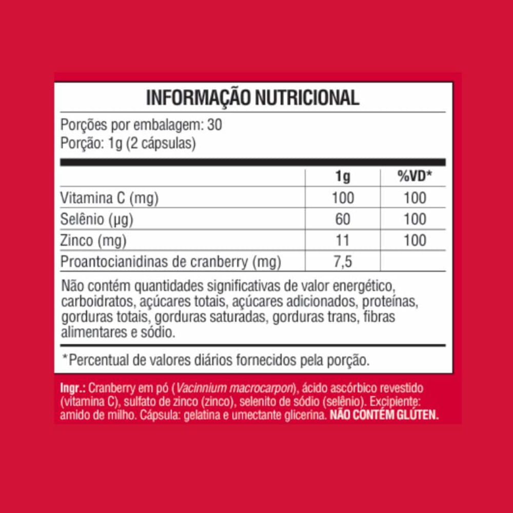 Suplemento Alimentar Cranberry  Mundo Verde 60 Cápsulas
