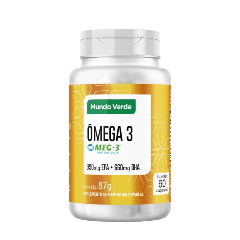 Ômega 3 EPA 990mg DHA 660mg Mundo Verde 60 Cápsulas