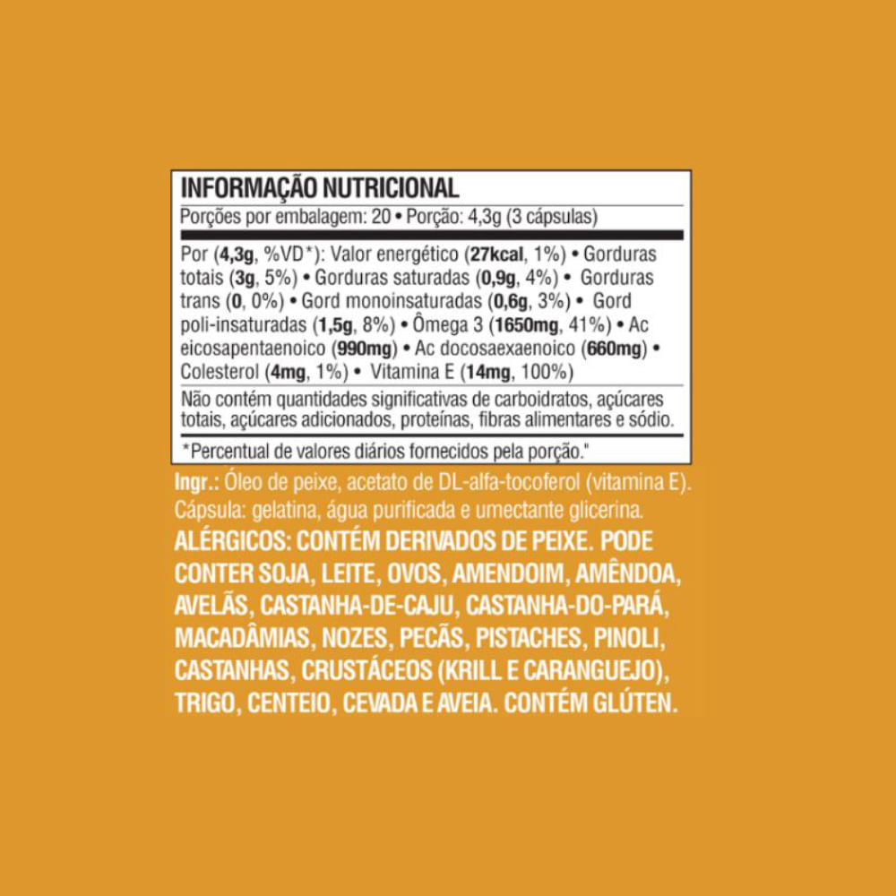 Ômega 3 EPA 990mg DHA 660mg Mundo Verde 60 Cápsulas