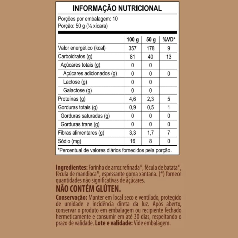 Mix de Farinhas Sem Glúten Mundo Verde 500g