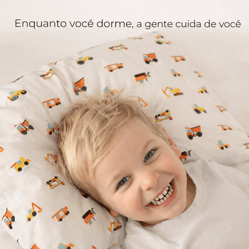 Kit Super Soft Capa Antiácaro para Berço + Capa Antiácaro para Travesseiro de Bebê Alergoshop Berço Americano