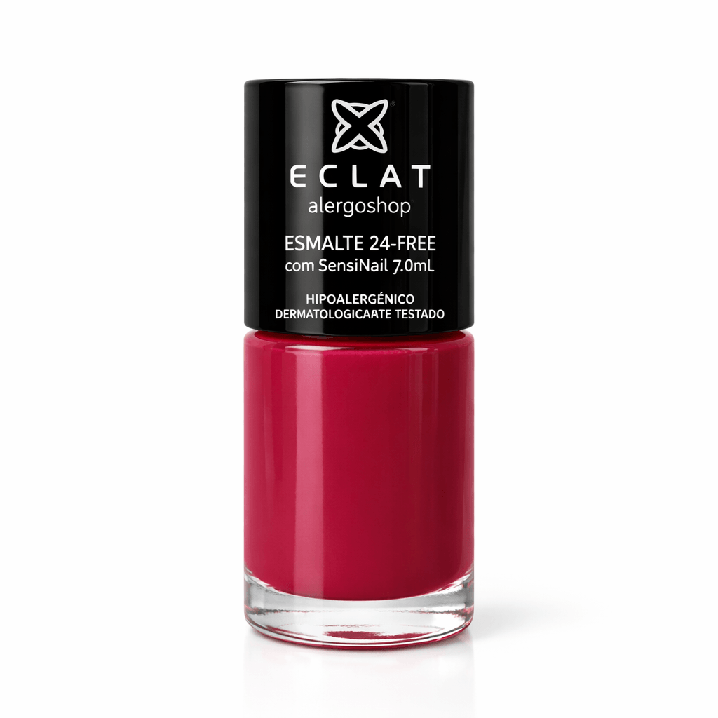 Kit Esmaltes Hipolaergênico Eclat 24Free Alergoshop Tons Vermelhos