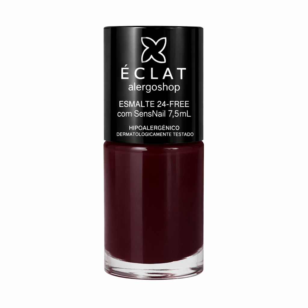 Kit Esmaltes Hipolaergênico Eclat 24Free Alergoshop Tons Vermelhos