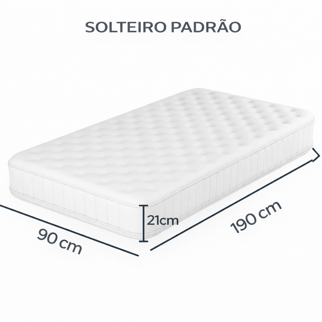 Capa PVC Cama de Solteiro Alergoshop Solteiro Padrão