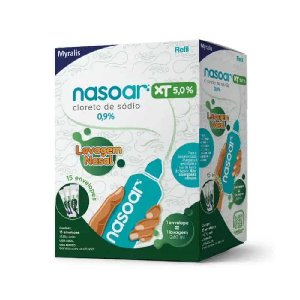 Nasoar Xt 5% Refil 15 Envelopes