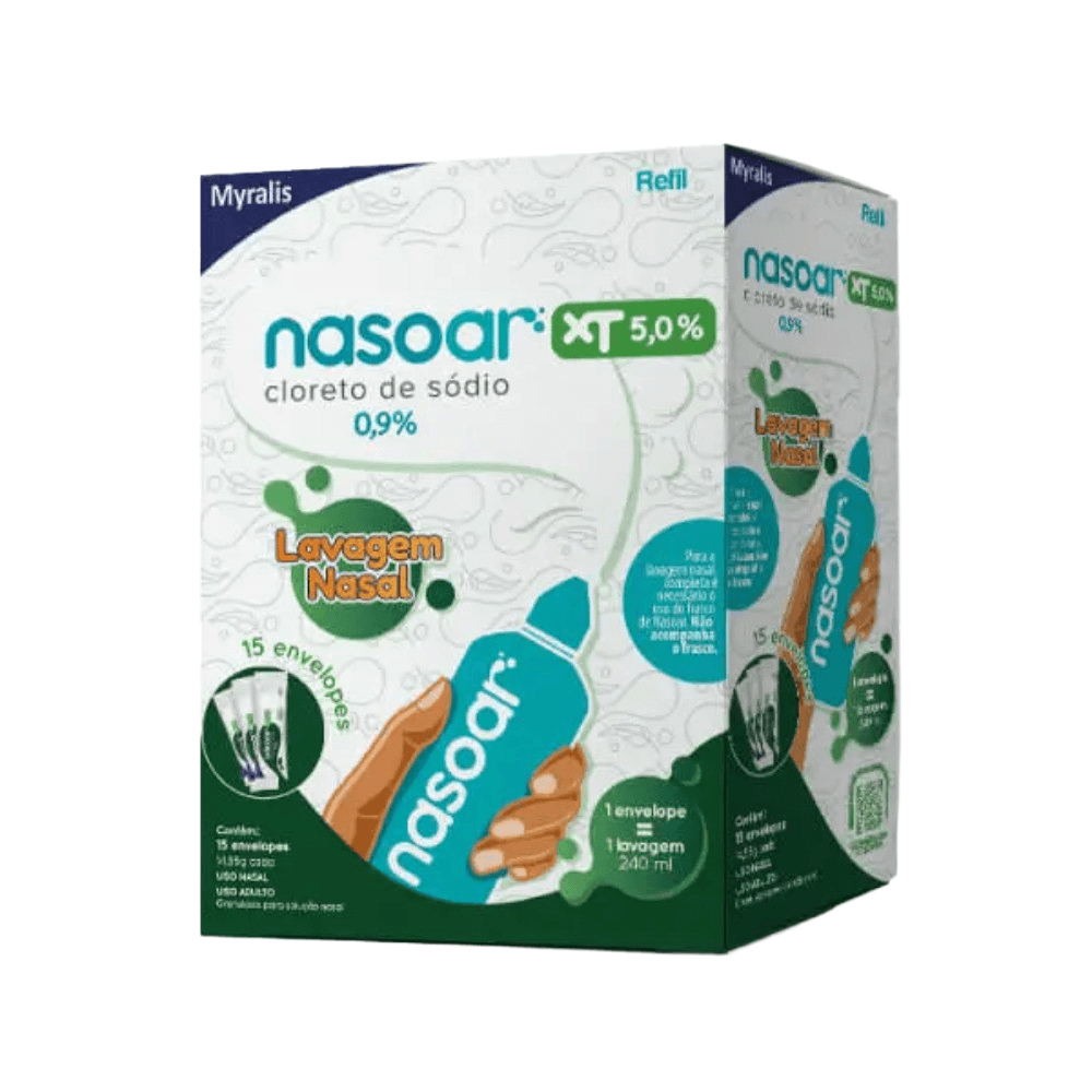 Nasoar Xt 5% Refil 15 Envelopes
