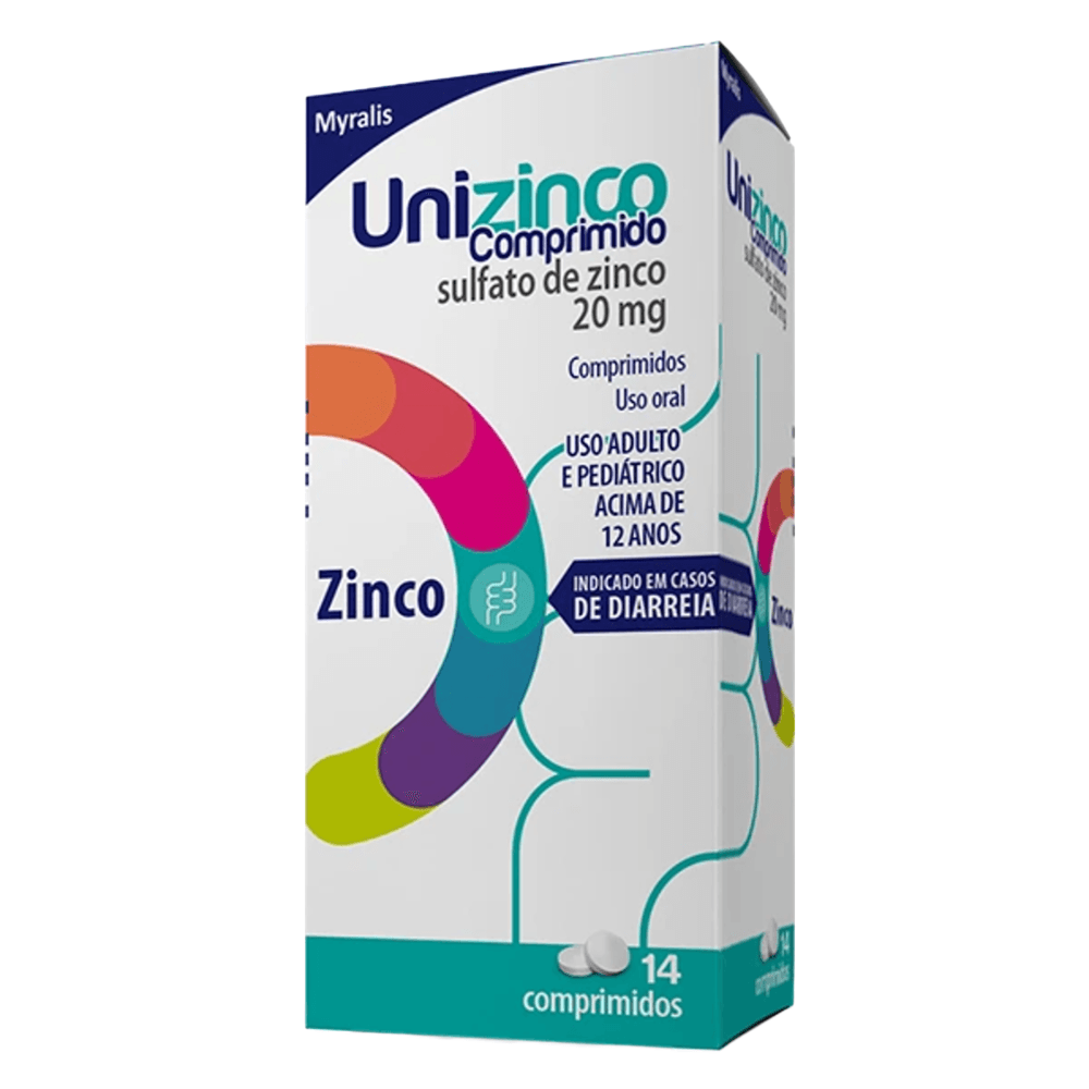 Unizinco 20mg 14 Comprimidos