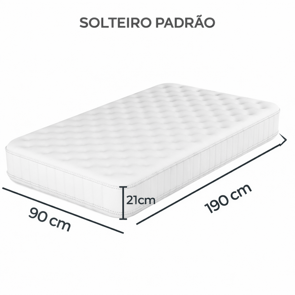 Protetor para Colchão Solteiro em PVC Alergoshop Solteiro Padrão