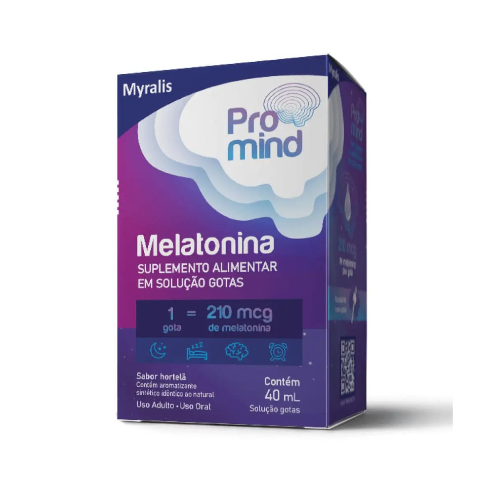 Promind Melatonina Gotas Hortelã 40ml