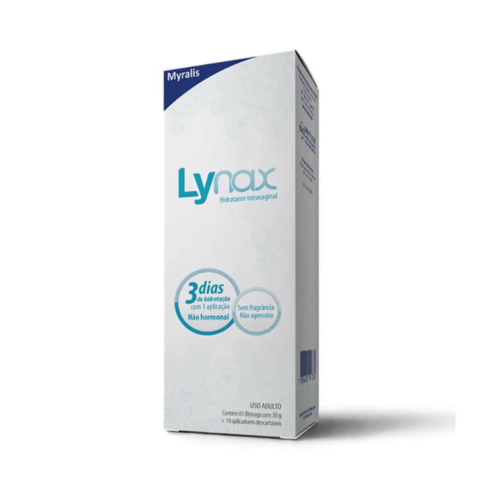 Lynax Gel Hidratante Íntimo 30g + 10 Aplicadores