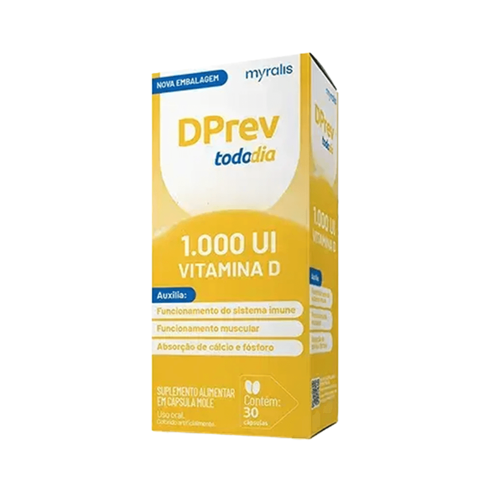 Vitamina D Dprev Todo Dia 1000UI 30 Comprimidos