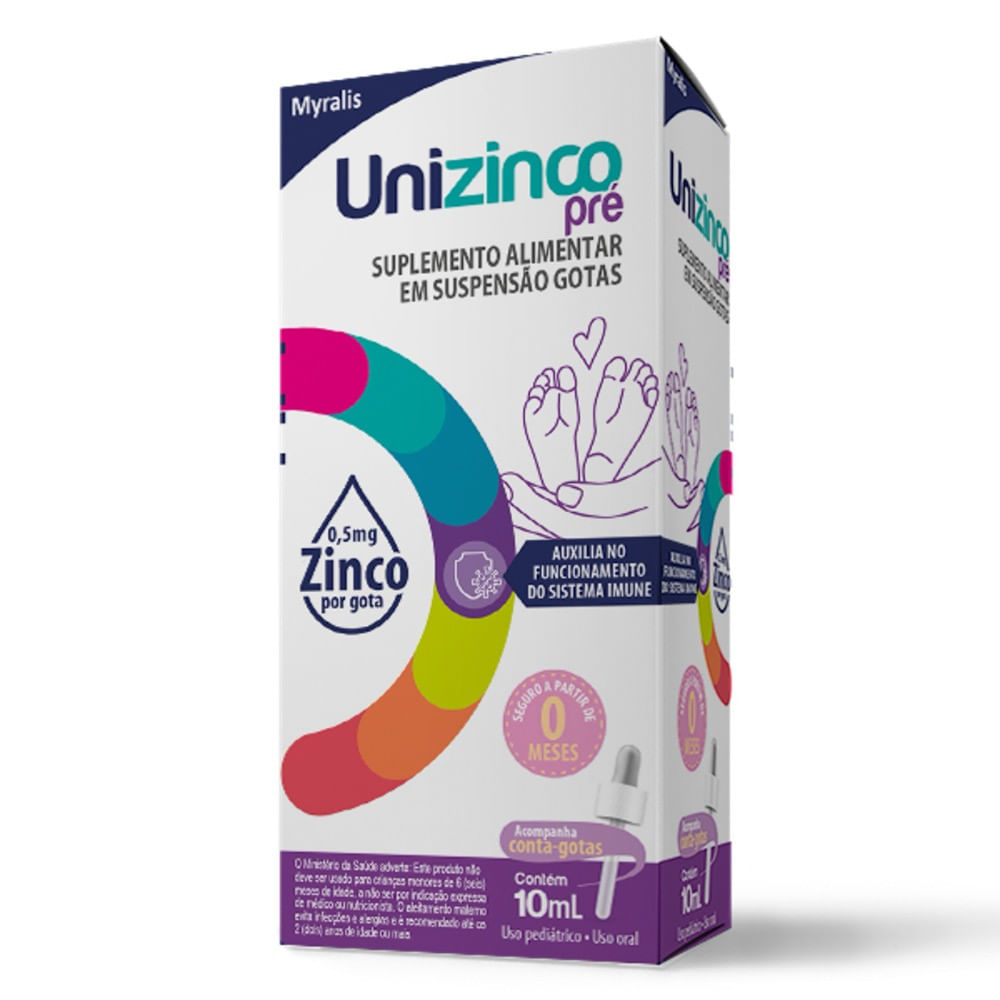 Unizinco Pré 0,5mg Gota 10ml