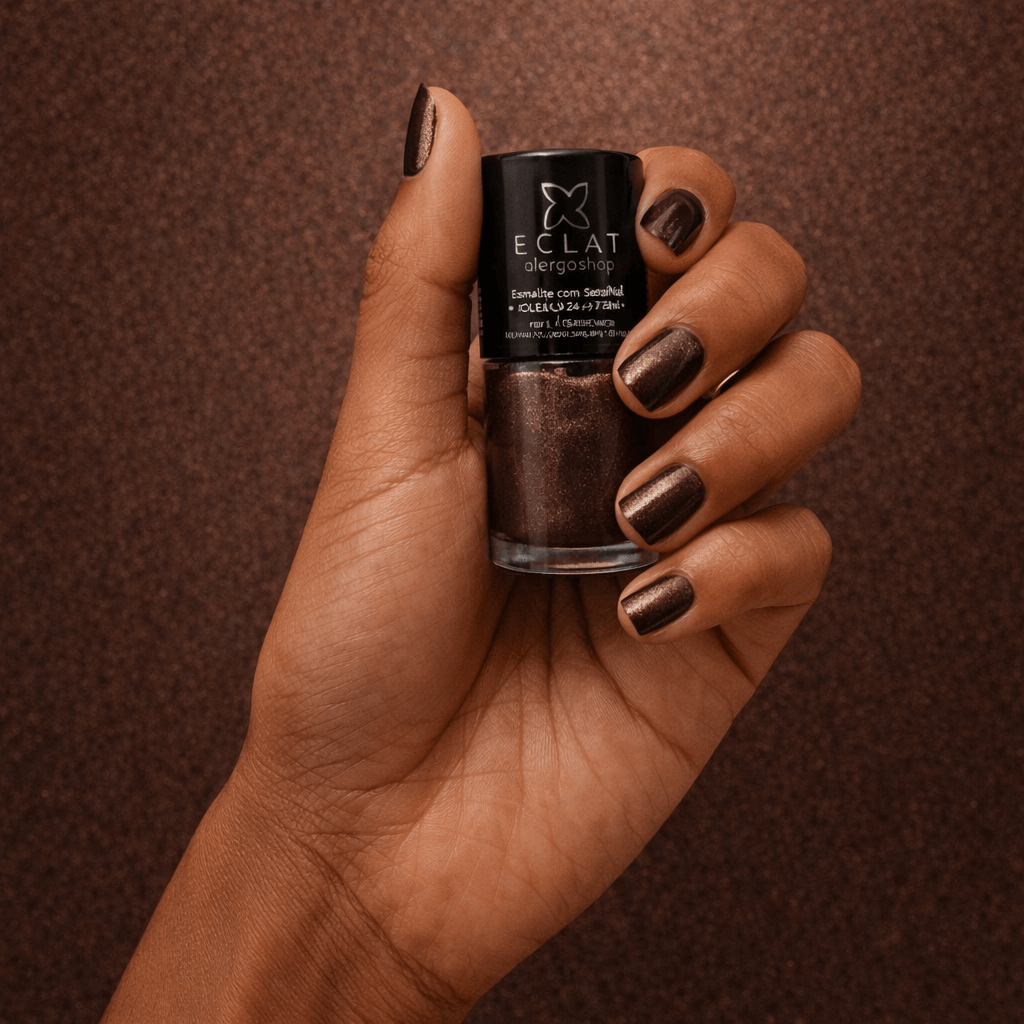Esmalte Hipoalergênico Eclat Cruelty 24 Free Alergoshop 7ml Cor Marfim Negro