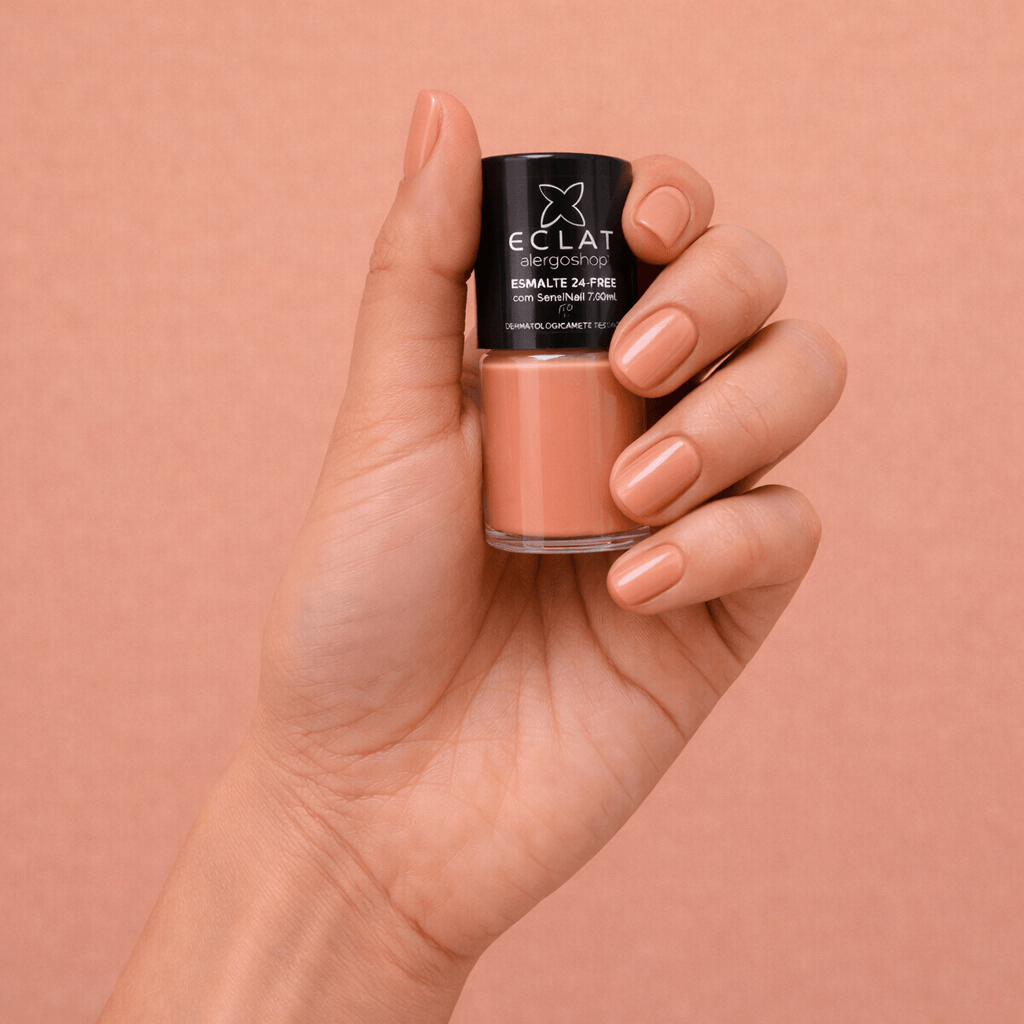Esmalte Hipoalergênico Eclat Cruelty 24 Free Alergoshop 7ml Cor Doce de Goiaba